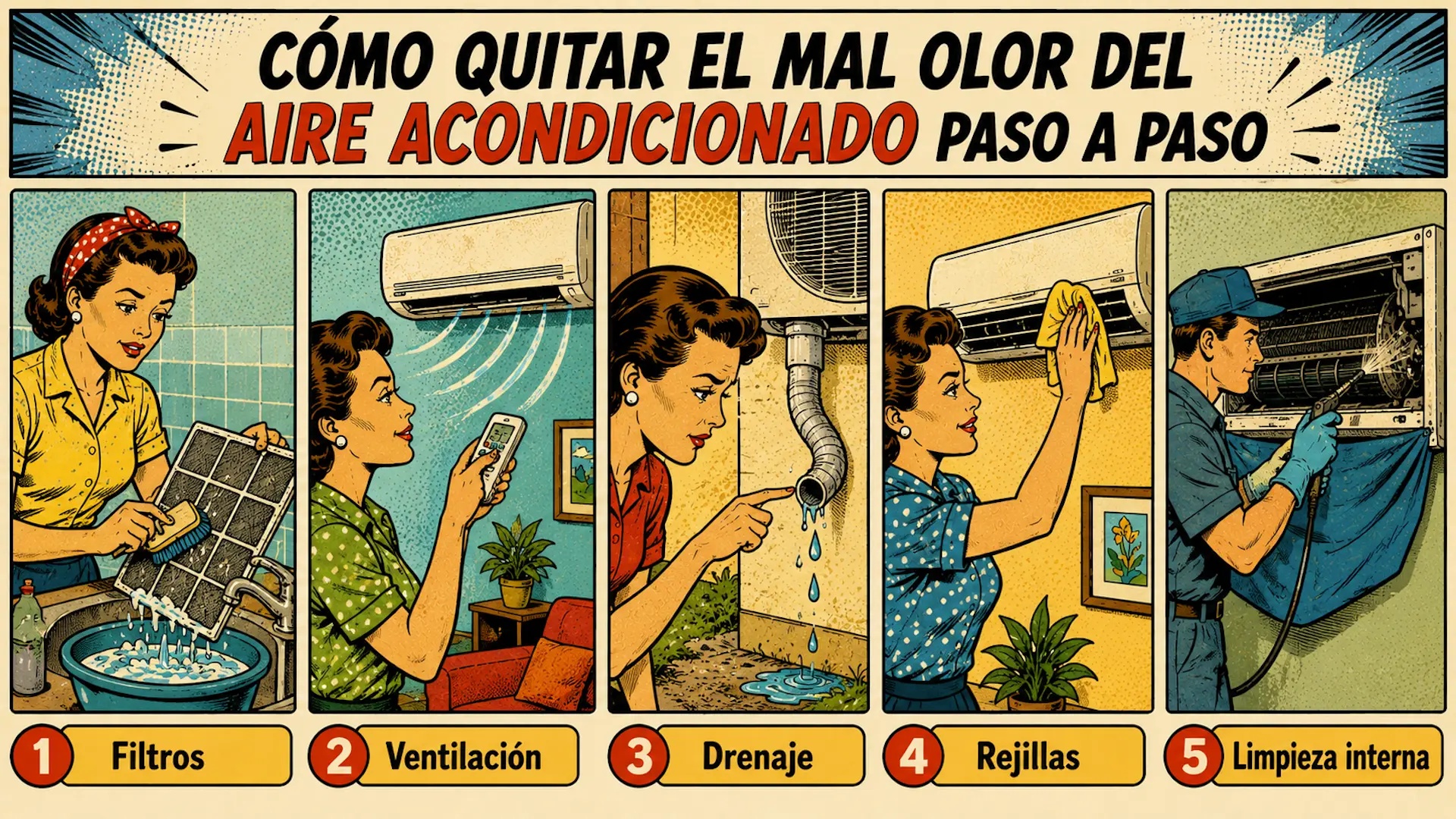 El aire acondicionado huele mal: causas y soluciones Cómo quitar el mal olor del aire acondicionado paso a paso