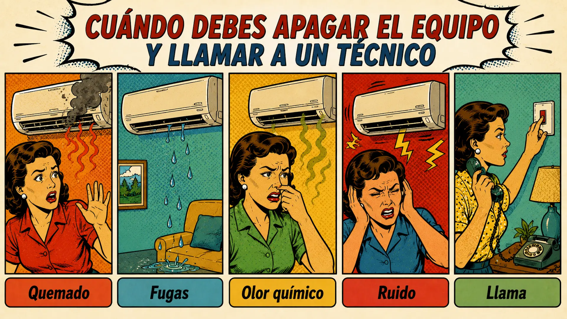 El aire acondicionado huele mal: causas y soluciones llamar al servicio técnico
