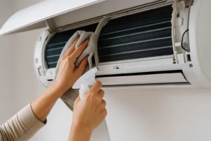 desinfectar el aire acondicionado split