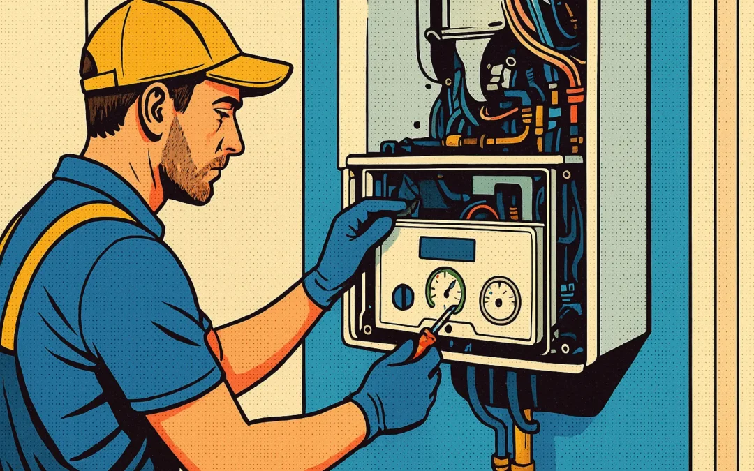 técnico revisando errores comunes en calderas Junkers