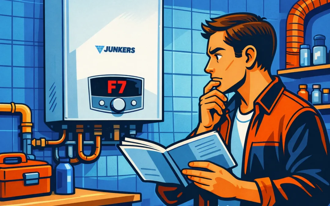 Error F7 en calderas Junkers: causas y solución segura