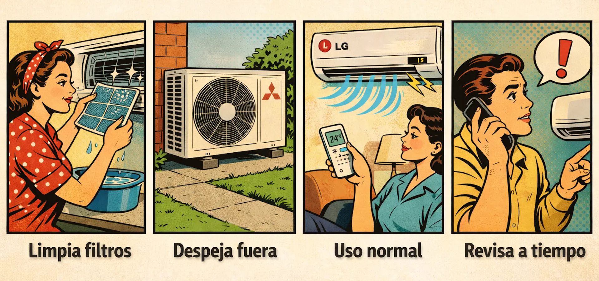 Consejos para prevenir errores en aire acondicionado LG