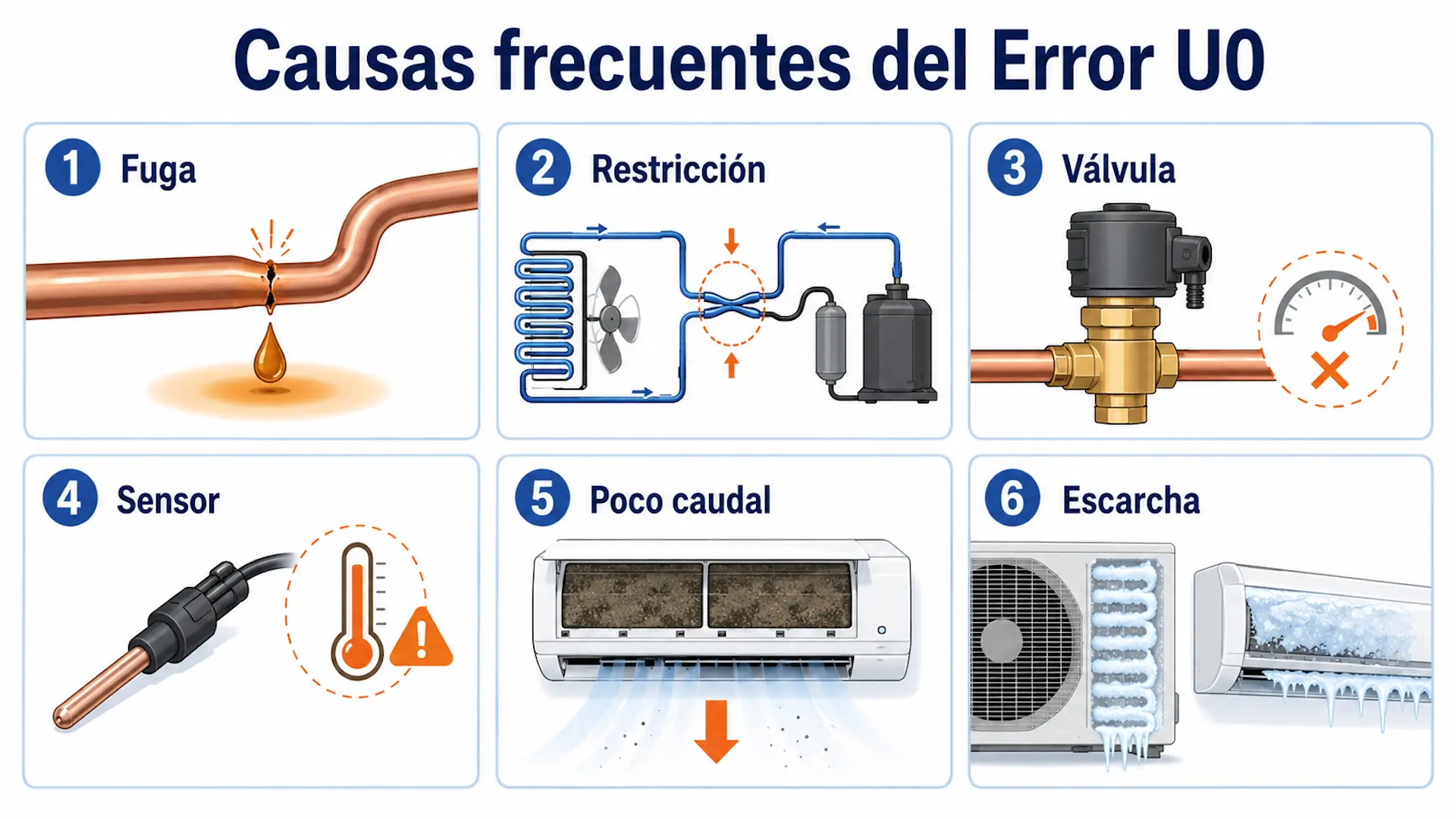 Error U0 aire acondicionado Daikin: cómo solucionarlo Causas frecuentes del Error U0 en aire acondicionado Daikin