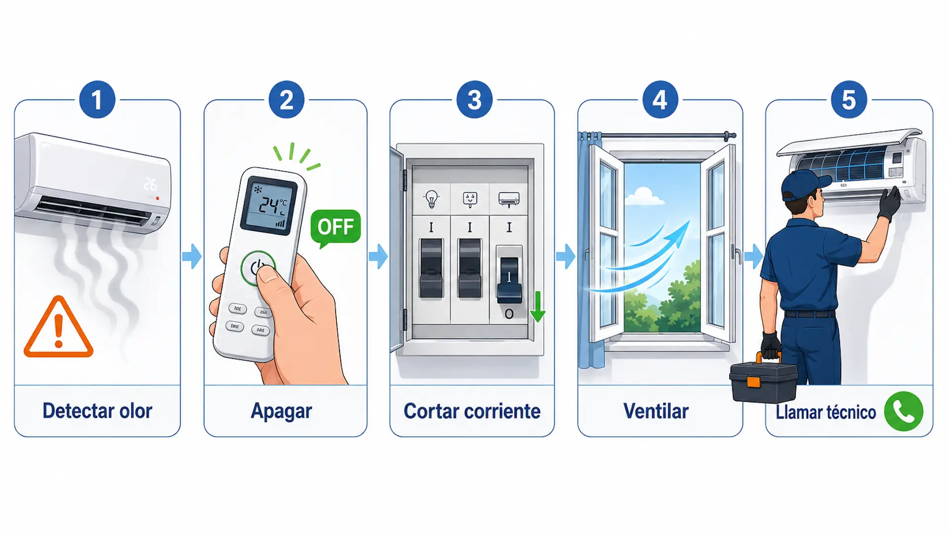 Olor a quemado en aire acondicionado Hitachi: qué hacer Qué hacer ante el olor a quemado en aire acondicionado Hitachi