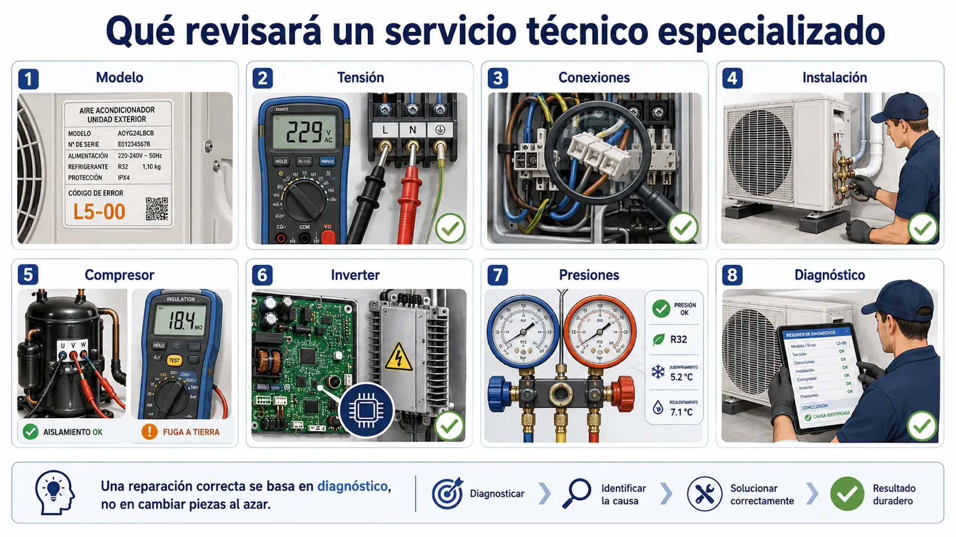 Error L5 Daikin: qué significa y cuándo preocuparse Qué revisará un servicio técnico especializado ante un Error L5 Daikin