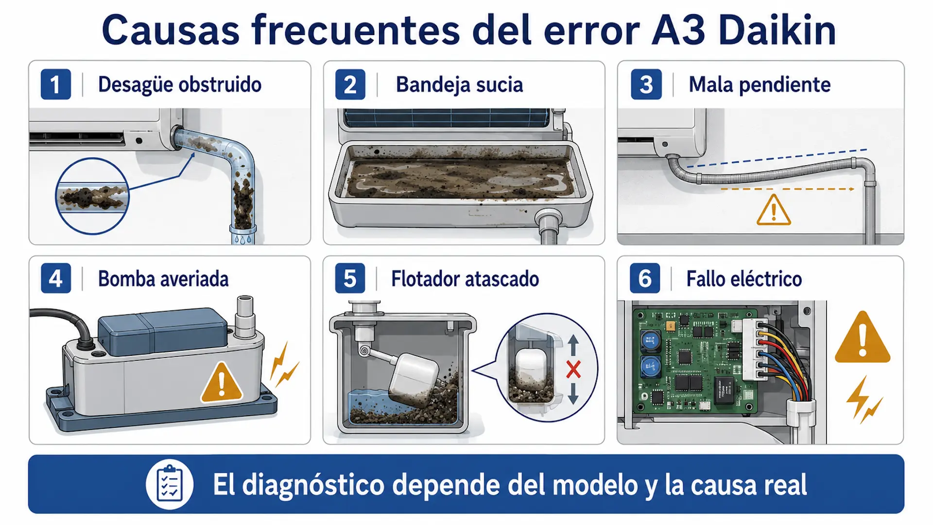 Causas habituales del error