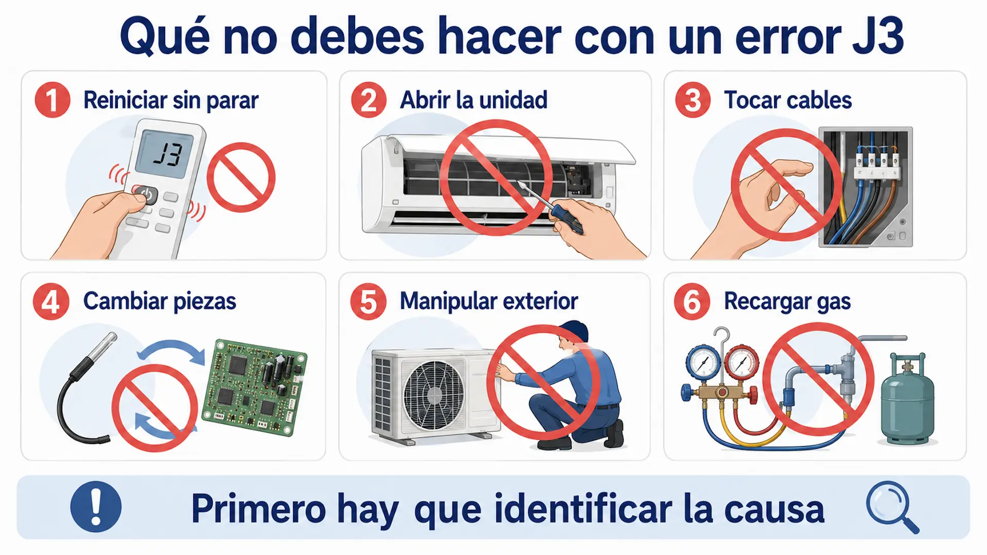 Errores que evitar ante un código J3