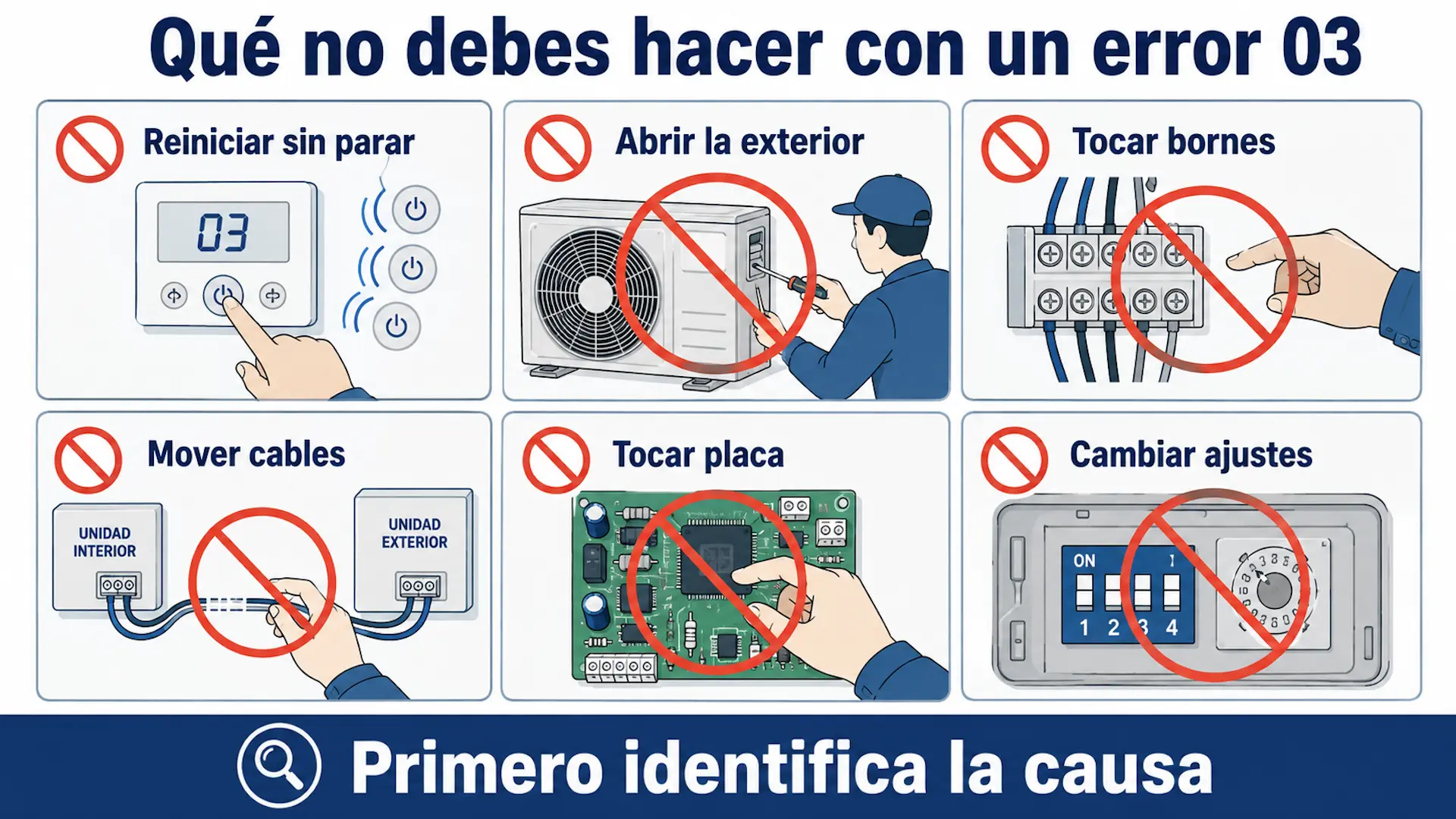 Error 03 aire acondicionado Hitachi: causas y solución Acciones que debes evitar ante un error 03 en aire acondicionado Hitachi