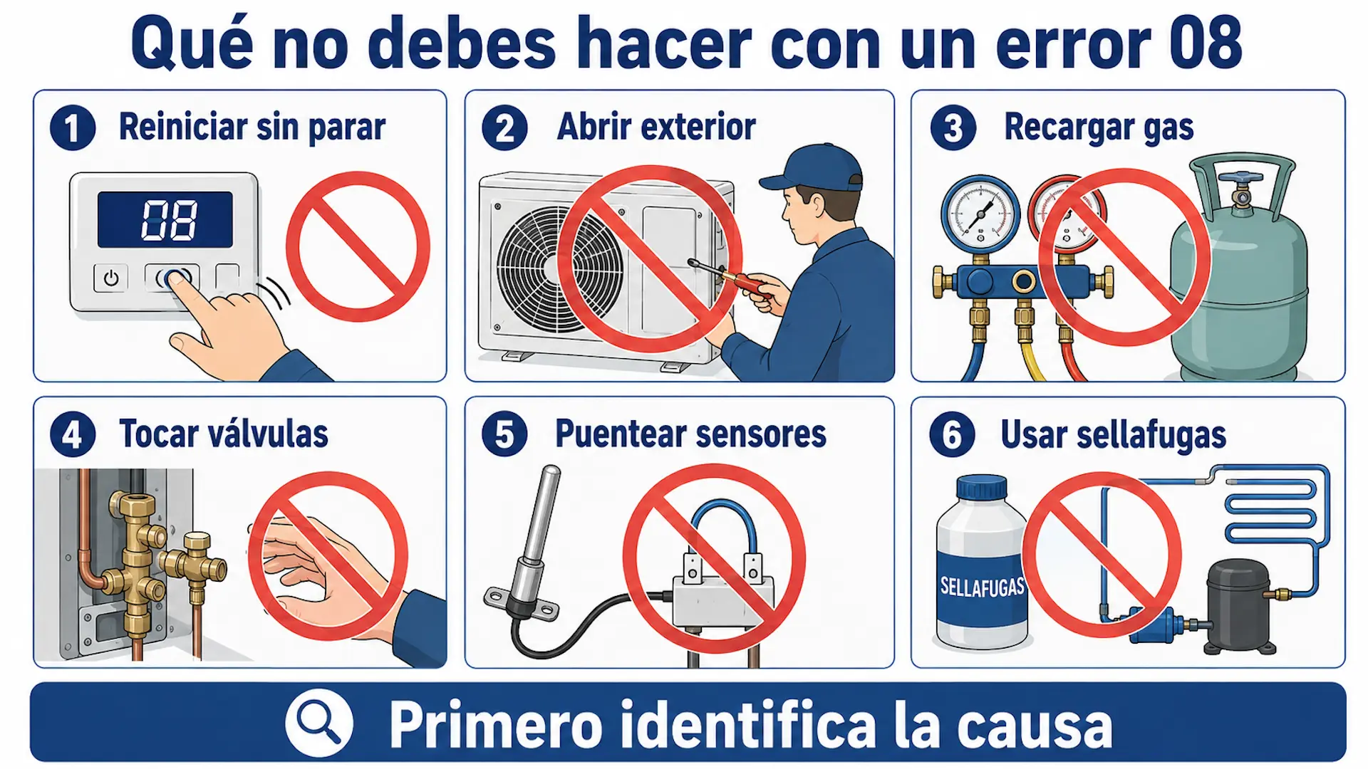 Error 08 aire acondicionado Hitachi: causas y solución Acciones que debes evitar ante un error 08 en aire acondicionado Hitachi