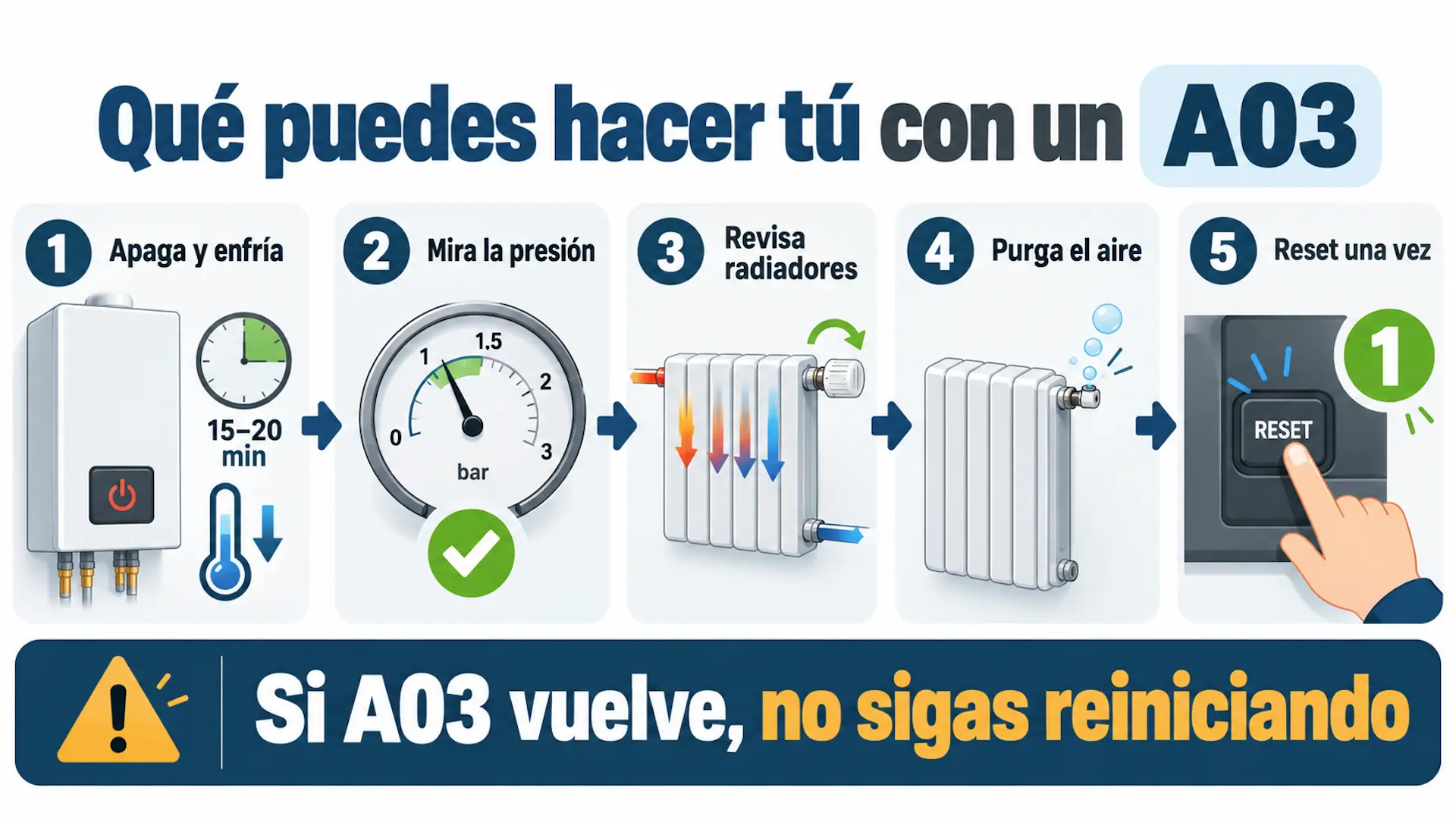 Error A03 Ferroli: causas y solución segura Qué puedes hacer si aparece A03 en una caldera Ferroli