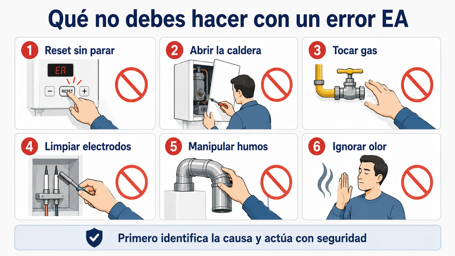 Acciones que debes evitar ante un error EA